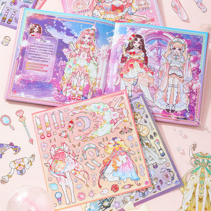 New Girl's Constellation Dress-up Sticker Cartoon Princess Girl's Heart DIY Constellation Dream Dress-up Toy Sticker