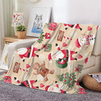 Santa claus and christmas tree 2 / 70*100CM【280g】