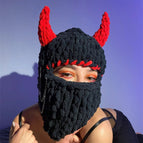 Red edge devil horns (excluding accessories) / All size is flexible