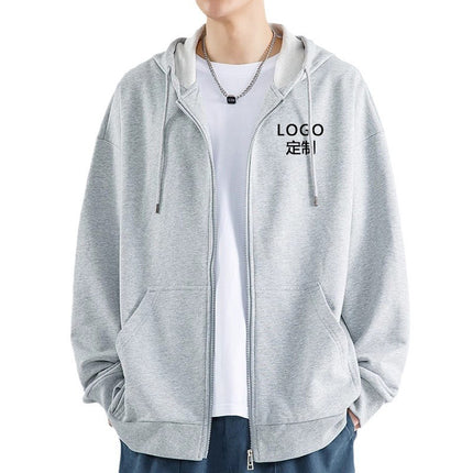 Sweater custom printing figure work clothes coat logo team class clothes diy spring and autumn hooded cardigan custom