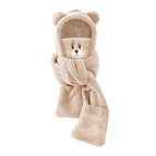 Mask bear four-piece set [beige]