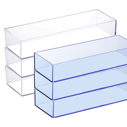 Mirror cabinet acrylic sundries stationery pencil storage box finishing box narrow strip storage transparent note hand account