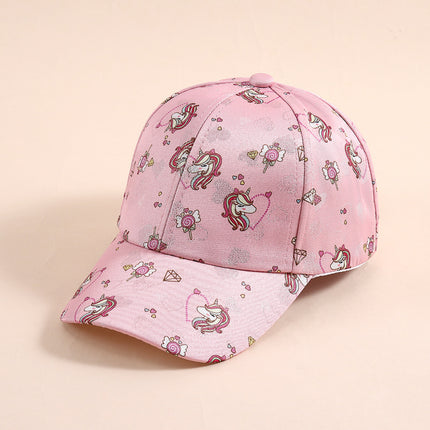 Cross-border Unicorn Children's Baseball Cap Baby Hat Spring and Autumn Festival Cross-border Foreign Trade Duck Tongue Hat