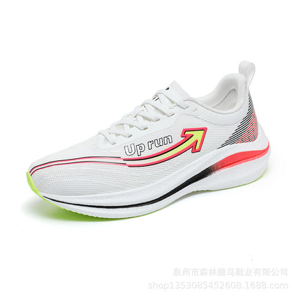 Uprun Cross-Border New Model 8.0 Couple's Ultra-Light Shock-Absorbing Running Shoes Popcorn Carbon Plate Men's Shoes Fly-Knit Sports Shoes