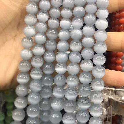 Cat's eye stone beads loose batch bracelet accessories diy jewelry accessories loose beads bracelet necklace material factory direct batch