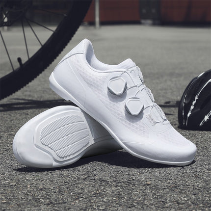 Cross-Border Foreign Trade Summer Breathable Mesh Cycling Shoes Cycling Shoes for Men and Women Road Bike Lock Shoes Bicycle Lock-Free Shoes