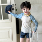 Long-sleeved gray (including swimming cap) 6083 / 110 [recommended height 100-110cm]