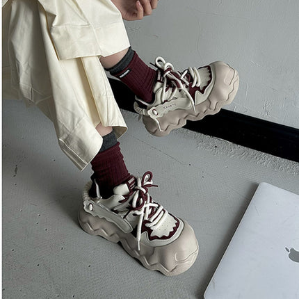 2025 Spring Explosions Big Head Bread Shoes Thick Sole Torre Shoes Women's Mango Head Casual Shoes All-match Women's Shoes