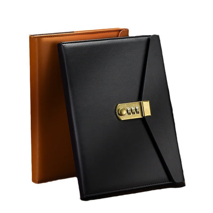 a5 password lock diary Diary business office creative stationery notebook with lock password book wholesale