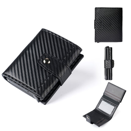 Cross-Border Popular Multi-Card Slot Men's Wallet Automatic Pop-Up Card Holder Unisex Credit Card Holder Card Holder Wholesale Women