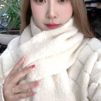 Blended wool scarf white / 165