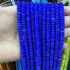 2x6mm (about 150 pieces) / Dark blue chalcedony