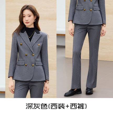Cross-border variety of gold velvet suit suit women's professional coat top work clothes autumn and winter casual short small suit