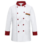 Long sleeve [white red collar]] / 3XL