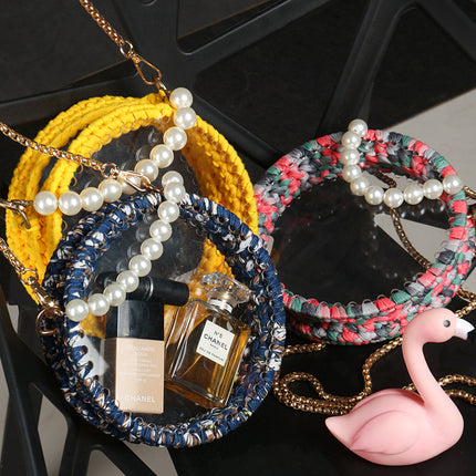 Hyuna woven bag coarse wool ball cloth thread acrylic transparent color diy material wool bag hand-woven