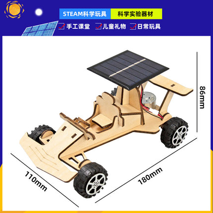 Children's science and technology diy handmade small solar series solar toy car physical model scientific experiment