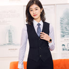 Women's black vest + pants / S