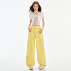Lemon yellow trousers / XS