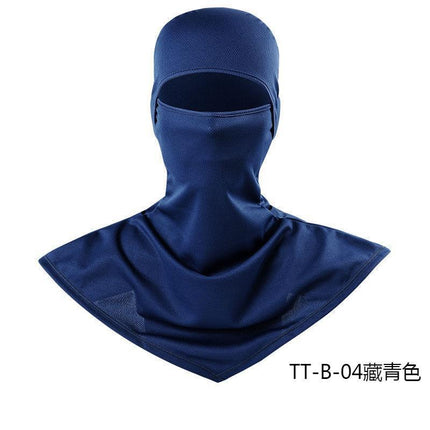 Summer Fishing Full Face Sun Protection Mask Outdoor Dustproof and Anti-Uv Hood Breathable Quick-Drying Sweat-Absorbent Cycling Hood