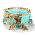 Xhy427 blue four butterflies