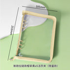 New zipper cherry yellow a5 binder