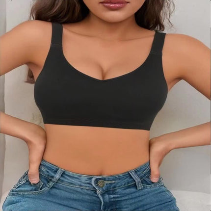 Explosive Underwear Traceless Jelly Soft Support No Steel Ring Cloud Sense Extender Bra Gathering Side Fit Fixed Cup plus size