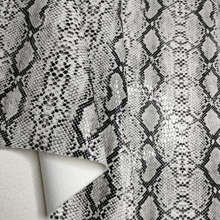 Pu Snakeskin Pattern Leather Fabric, Python Pattern Leather for Bags, Anime Belts, Soft Bags, Headboard Backs, Artificial Leather with Animal Prints
