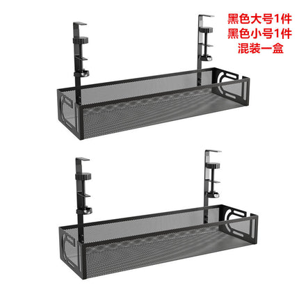 Cross-border desk under cable and wire management tray rack under counter finishing rack row storage rack socket organizer