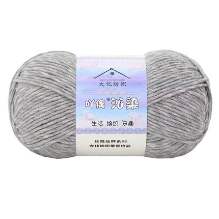 Qin-Dyed Milk Cotton Thread Medium Thick Wool Ball Hand-Knitted Baby Sweater Scarf DIY Material Package