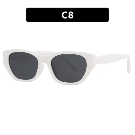 Cat-Eye Small Frame Irregular Sunglasses 2024 New Internet Celebrity High-End Sunglasses Anti-Uv Trendy Sunglasses
