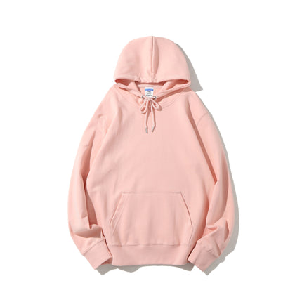 Japanese-Style Simple Sweatshirt 300g Heavyweight Healthy Fabric Hoodie Matcha Green Avocado Green Brightening Loose Top