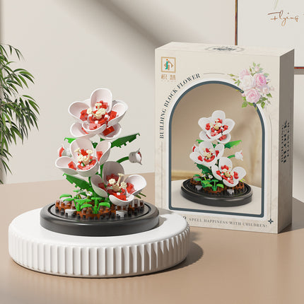 Jihui New Product Flower Pot Series Building Blocks Assembled Compatible with Lego Toys Children's Educational Boys and Girls Cross-border Wholesale