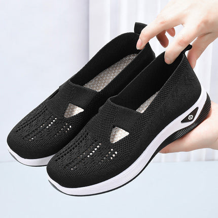 Shoes Women's Cross-border plus size Women's Shoes Soft Sole Not Tired Feet Slip-on Mother Shoes Mesh Breathable Old Beijing Cloth Shoes