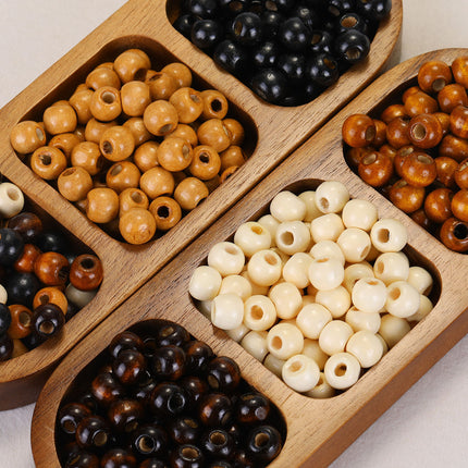 Natural Wooden Beads, Round Abacus Beads, Large Hole Beads, Loose Beads, Handmade DIY Jewelry, Mobile Phone Chain Accessories, Beading Accessories