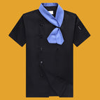 Short-sleeved [black] single top / 3XL