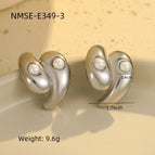 Nmse-e349-3 steel color white pearl / 18K