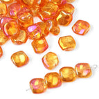 12 × 11mm thick, about 5mm aperture, about 1mm20 pieces/bag / Charm Orange