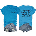Lake blue front chest (black color picture) / S