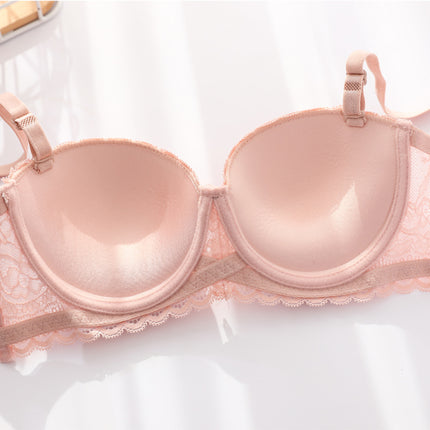 Shantou Spot bra Lace 1/2 Cup Adjustable Upper Bracer Gathered Shoulder Strap Detachable Strapless Underwear for Women bra