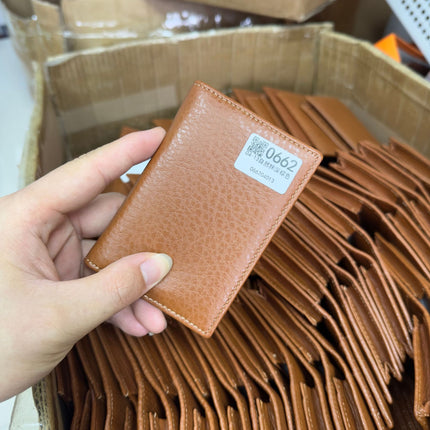 in stock Japanese classic high-rise leather business card bag head layer cowhide business large capacity Japanese business card bag wholesale