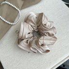 4029-3-milk tea bud satin hair tie