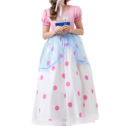 Toy Story Shepherdess Cosplay Costume Anime Character Shepherdess Long Dress Halloween Two-Dimensional Cosplay Costume