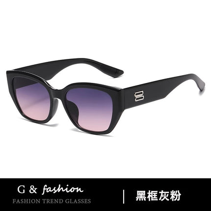 2025 New Large-Frame Sunglasses for Women, High-End Beach Style, Trendy Influencer Style, Street Photography, Slimming Effect for Square and Round Faces
