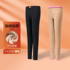 Trk666 black (single pack) winter velvet long johns women's camel hair pants / L
