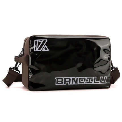Bange Road Crossbody Bag for Men, Wet and Dry Separation Sports Gym Bag, Pvc Sneaker Bag, Shoulder Bag for Women, National Trend Style