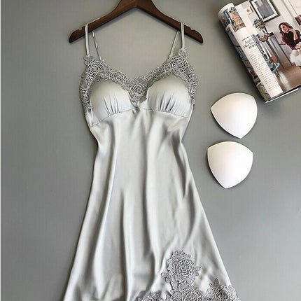 Factory Supply Hot Sale Sexy Split Pajamas Set Sexy Lace Sling New