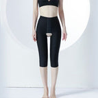 Black-cropped pants / XS
