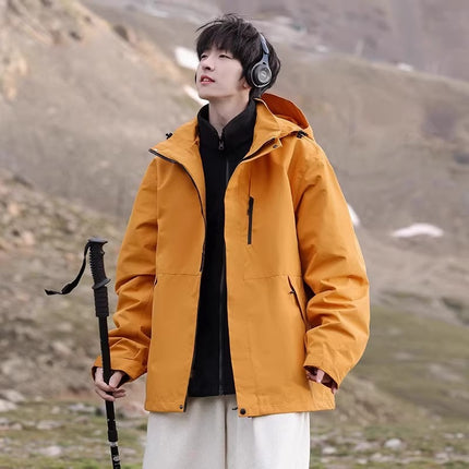 Woodpecker Assault Jacket Men's Spring & Fall New Windproof Jacket Three-In-One Outdoor Spring Workwear Men's Jacket