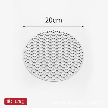 Round Carbon Grill Net Commercial Barbecue Grate Thickened Grill Net Round Grill Plate