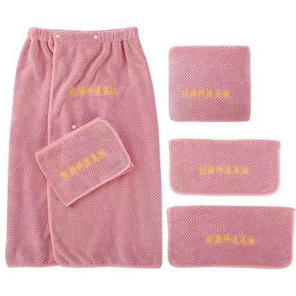 Coral Fleece Material Pineapple Pig Beauty Salon Towel Large Bath Towel Skin Management Headwear Bed Towel Bath Skirt